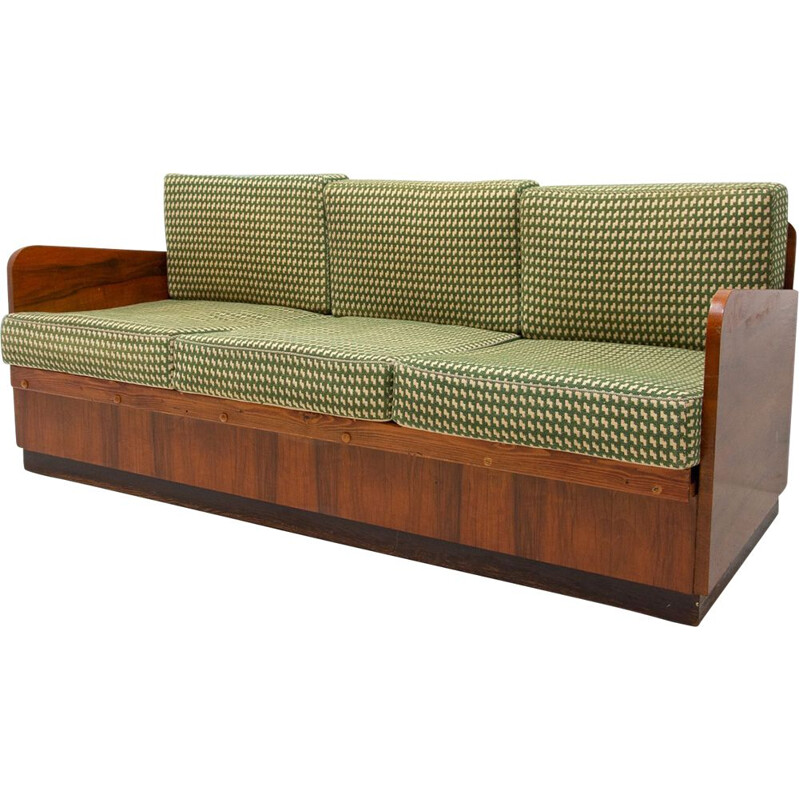 Mid century folding sofabed by Jindřich Halabala for Up Závody, 1950s