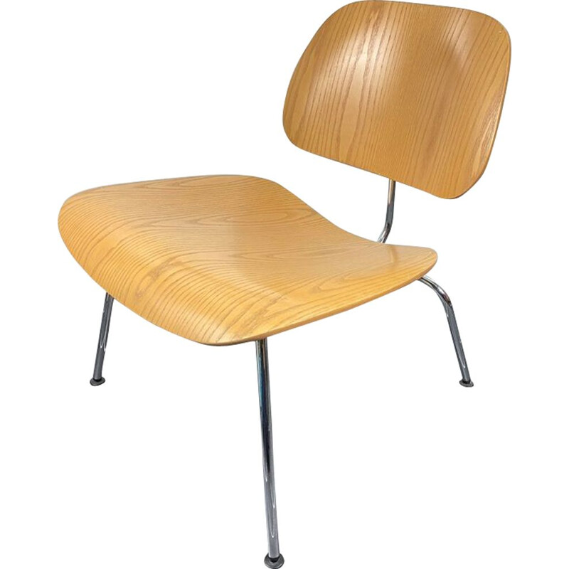 Vintage Lcm chair in natural ashwood by Charles & Ray Eames for Vitra, 2000