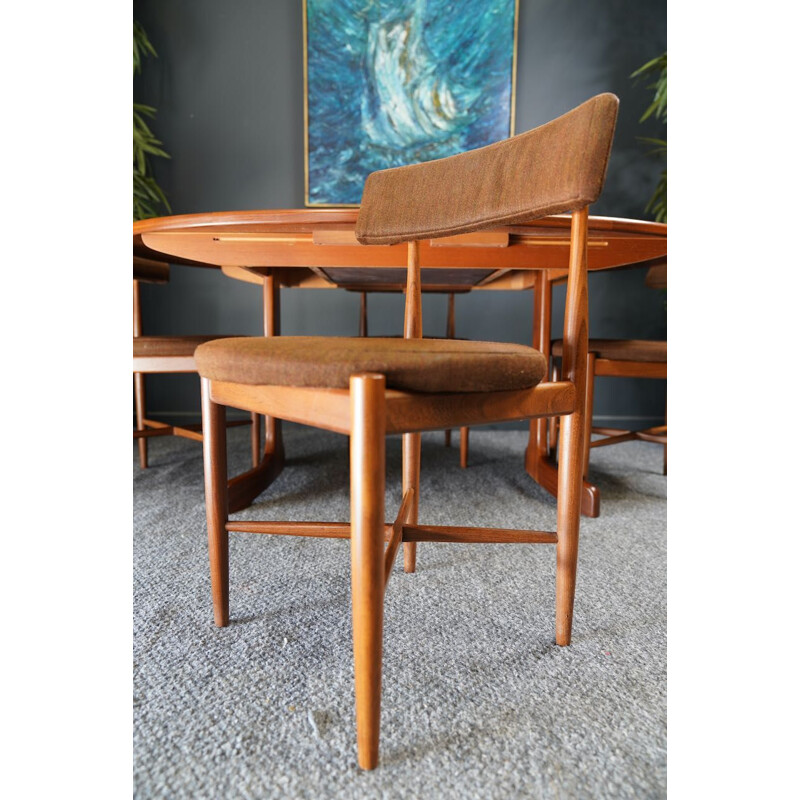 Mid-century wooden dining set by Korfod-Larsen for G plan Fresco