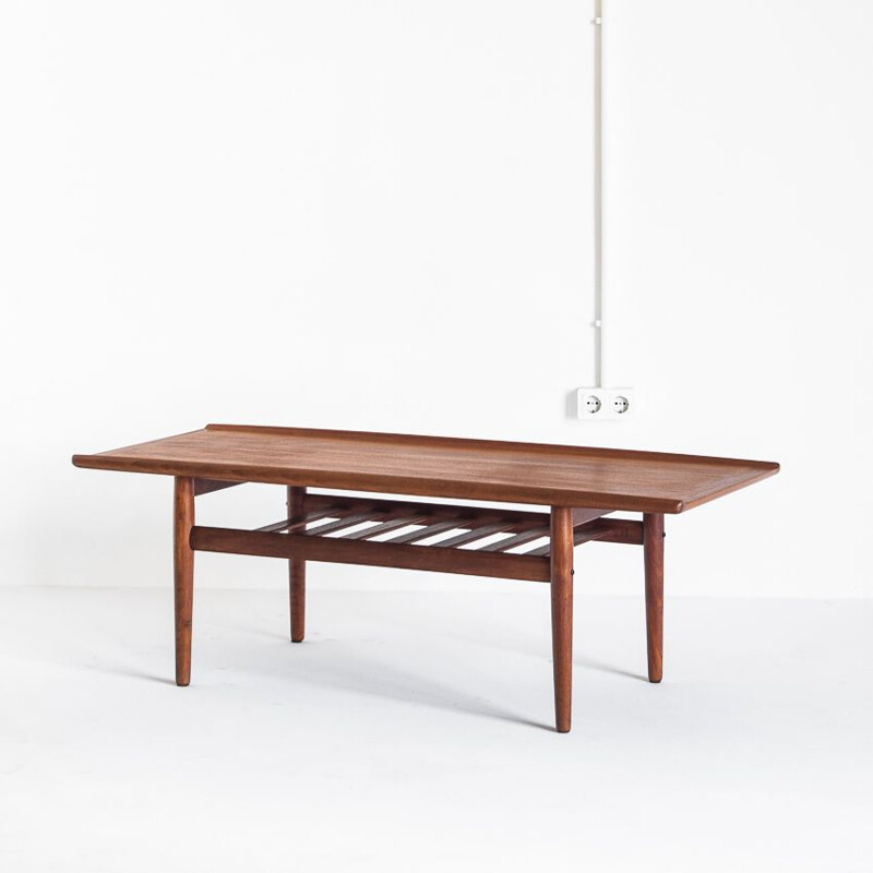 Vintage teak coffee table by Grete Jalk for Glostrup Møbelfabrik, Denmark 1960