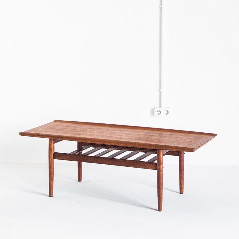 Vintage teak coffee table by Grete Jalk for Glostrup Møbelfabrik, Denmark 1960