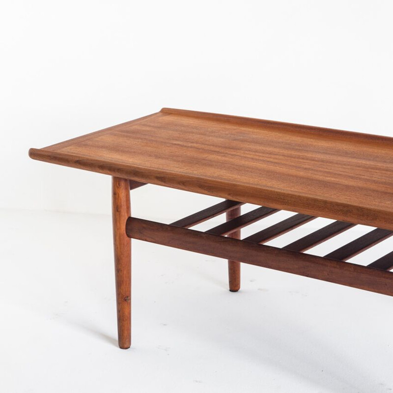 Vintage teak coffee table by Grete Jalk for Glostrup Møbelfabrik, Denmark 1960