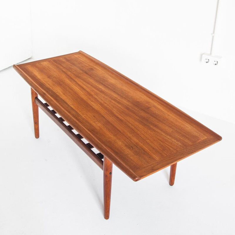Vintage teak coffee table by Grete Jalk for Glostrup Møbelfabrik, Denmark 1960