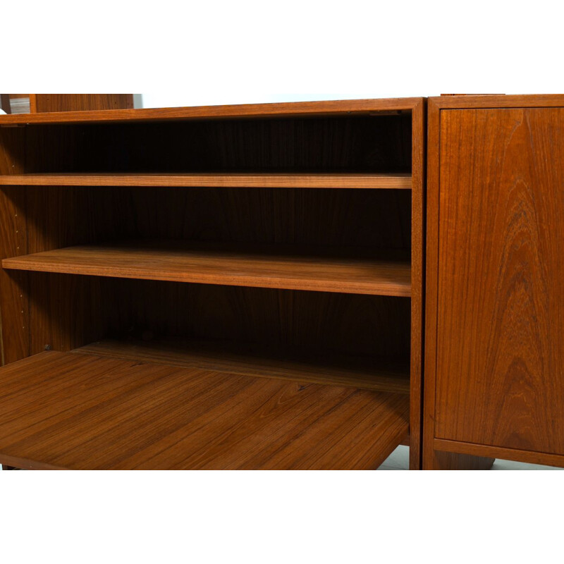 Pair of Danish vintage teak bookcases by Johannes Andersen, 1950s