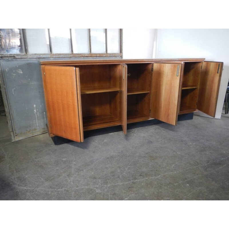 Vintage office credenza with 5 doors by Anonima Castelli, 1960s