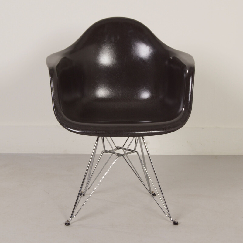Juego de 6 sillas vintage de fibra de vidrio Dar de Charles Eames para Modernica, 2000