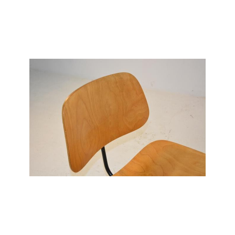 Wood and metal DCM chair, Charles and Ray Eames - 1950s