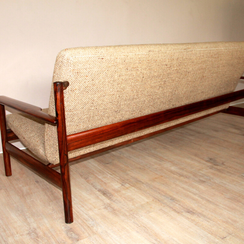 3-seater beige Sofa - 1950s