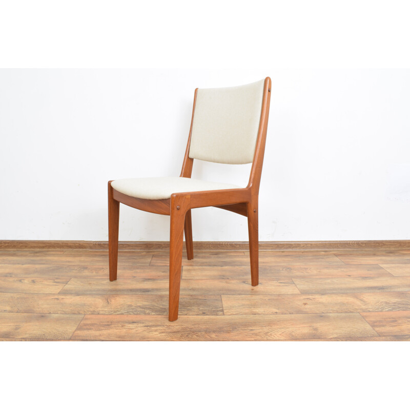 Set of 6 mid-century Danish teak dining chairs by Johannes Andersen, 1960s