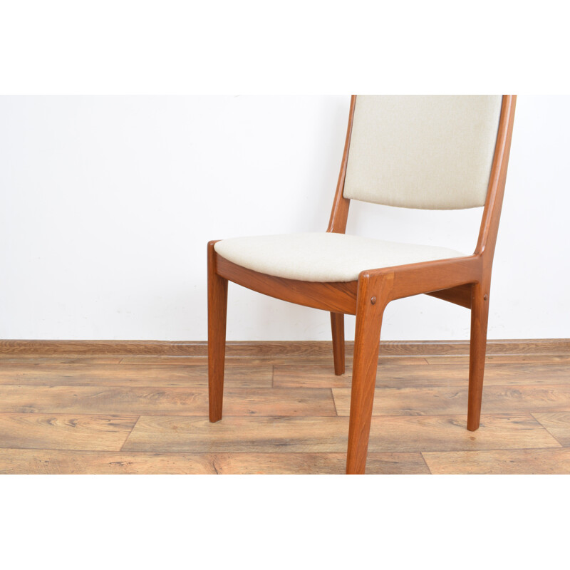 Set van 6 vintage Deense teakhouten stoelen van Johannes Andersen, 1960