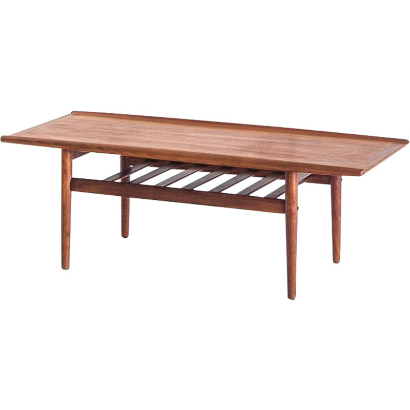 Vintage teak coffee table by Grete Jalk for Glostrup Møbelfabrik, Denmark 1960