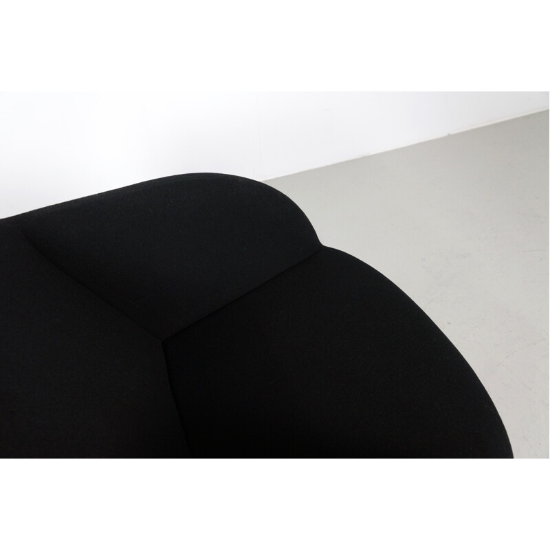 Artifort "Ben Chair" in steel and black wool fabric, Pierre PAULIN - 1990s