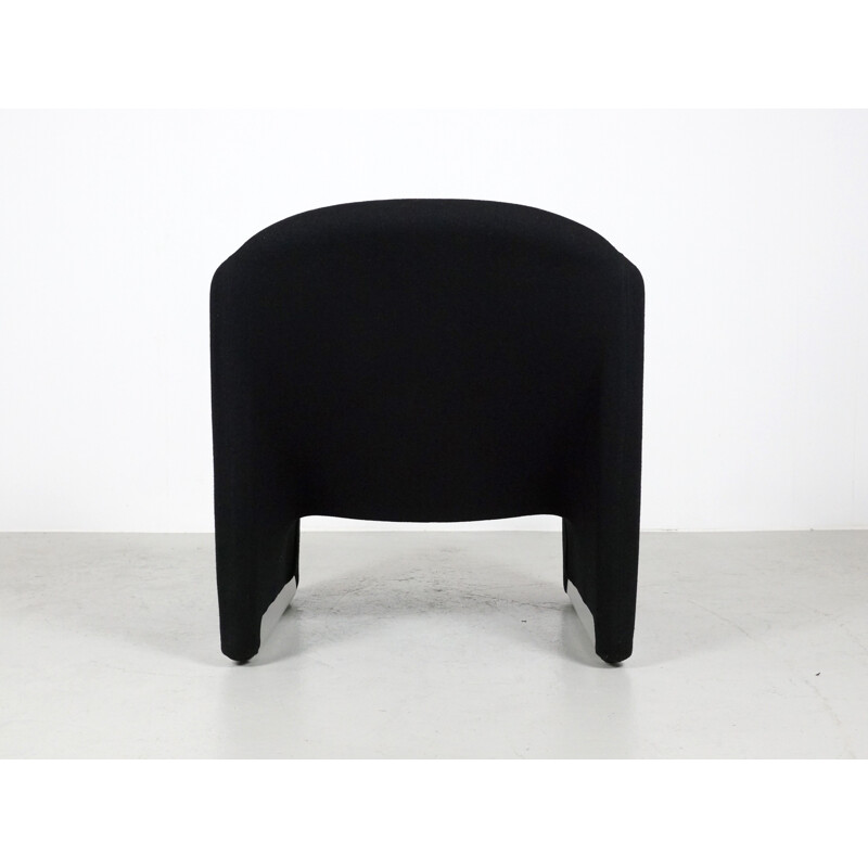 Artifort "Ben Chair" in steel and black wool fabric, Pierre PAULIN - 1990s