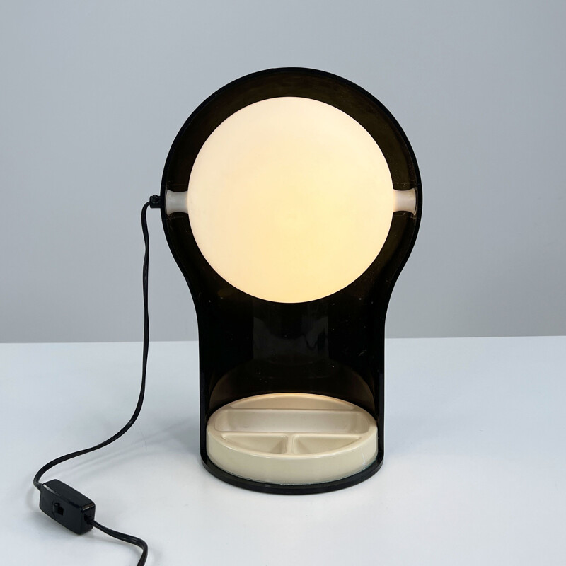 Vintage black Telegono table lamp by Vico Magistretti for Artemide, 1960s