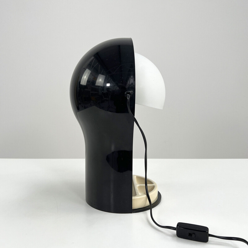 Vintage black Telegono table lamp by Vico Magistretti for Artemide, 1960s