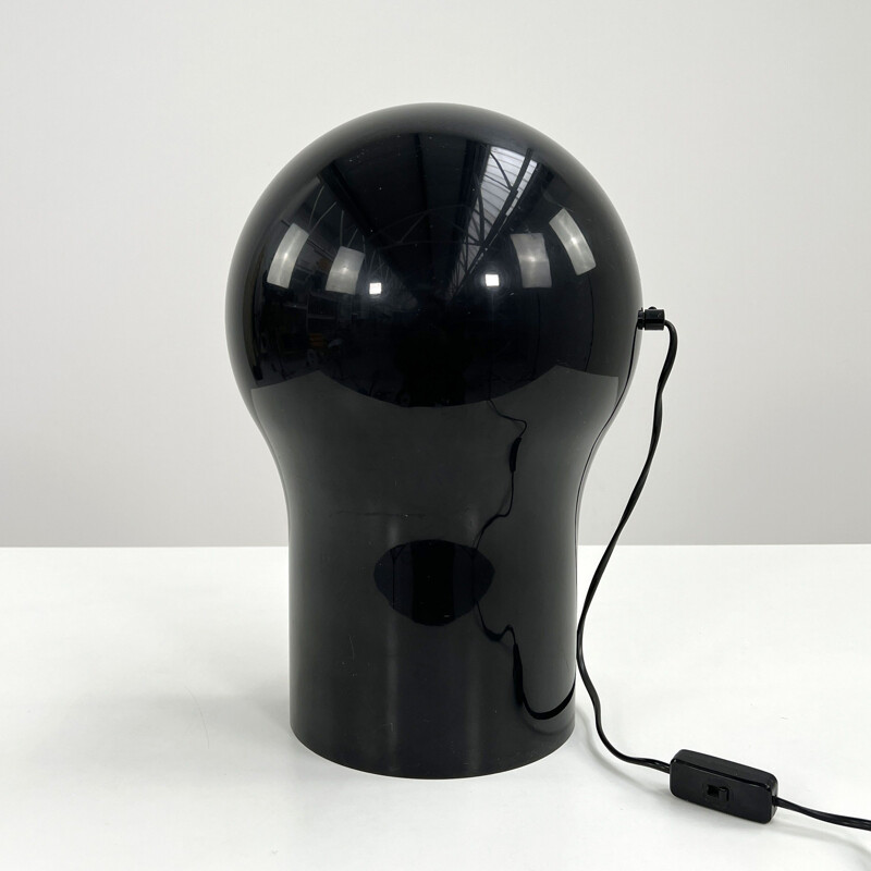 Lampe de table Telegono noire vintage par Vico Magistretti pour Artemide, 1960