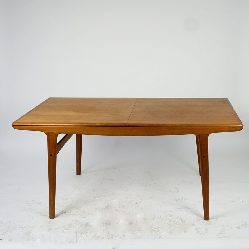 Mesa de teca vintage escandinava de A. H. Olsen para Mogens Kold, Dinamarca 1960