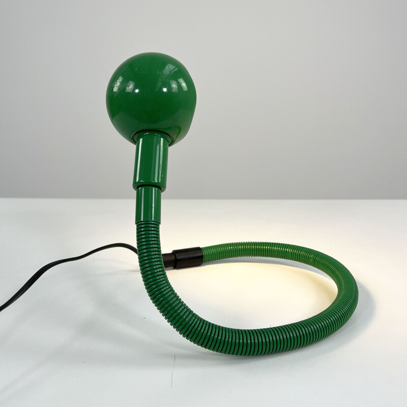 Vintage green Hebi table lamp by Isao Hosoe for Valenti, 1970s