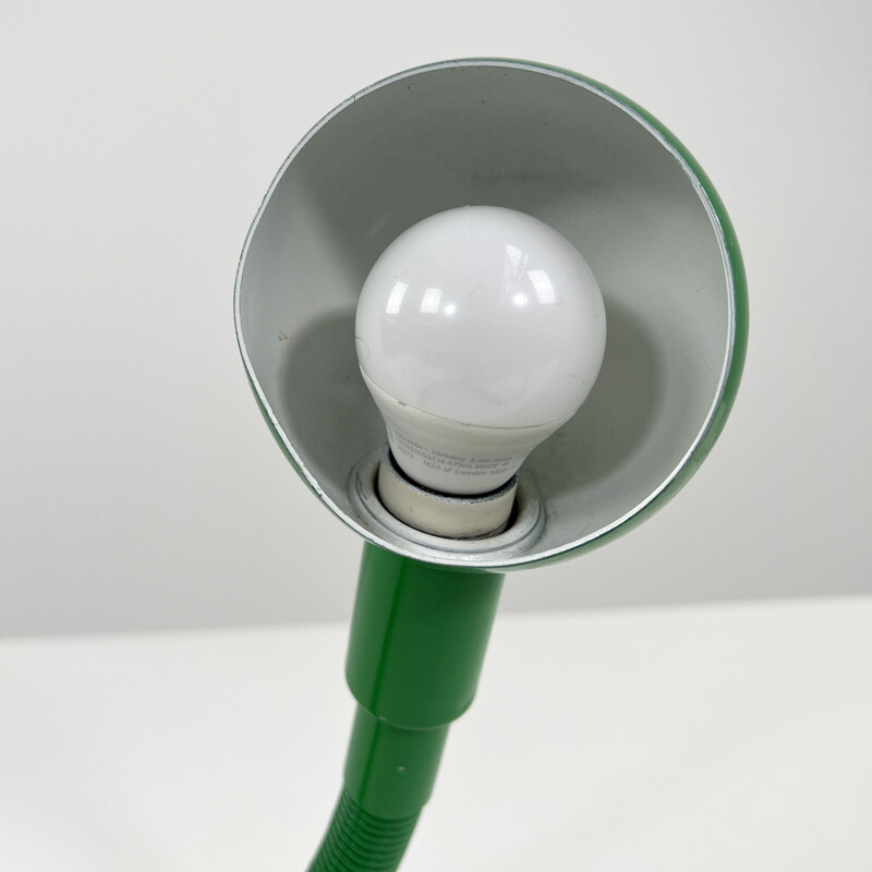 Vintage green Hebi table lamp by Isao Hosoe for Valenti, 1970s