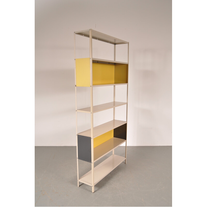 Metal bookcase, Friso KRAMER - 1950s