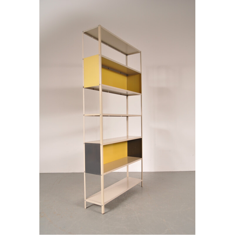 Metal bookcase, Friso KRAMER - 1950s