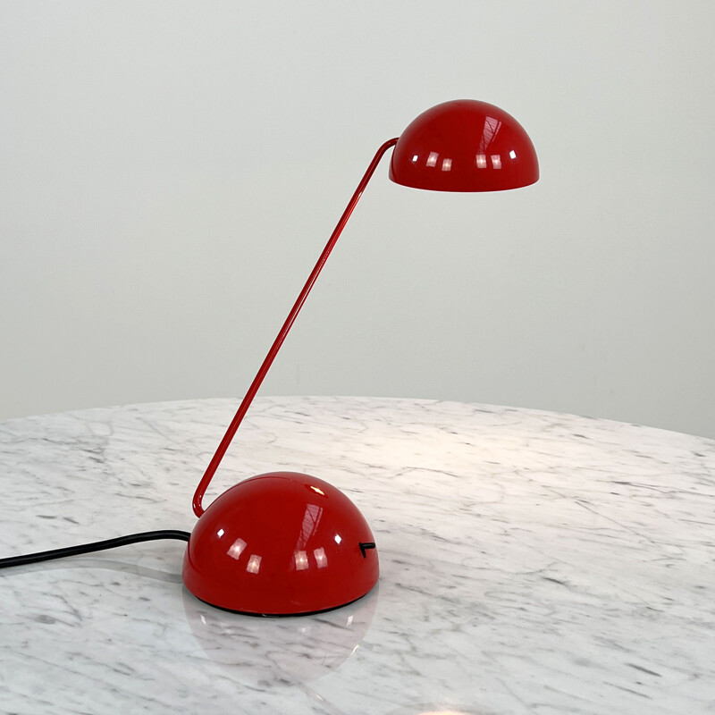 Lampe de table vintage en métal "bikini rouge" par Barbieri et Marianelli pour Tronconi, 1970