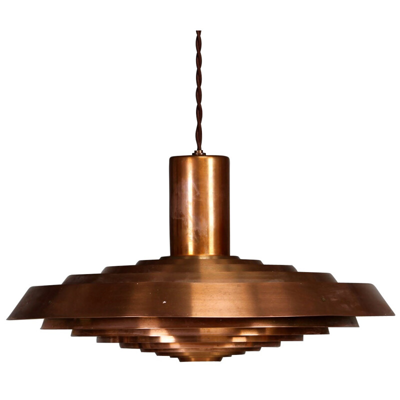 Hanging lamp in copper, Poul HENNINGSEN - 1960s