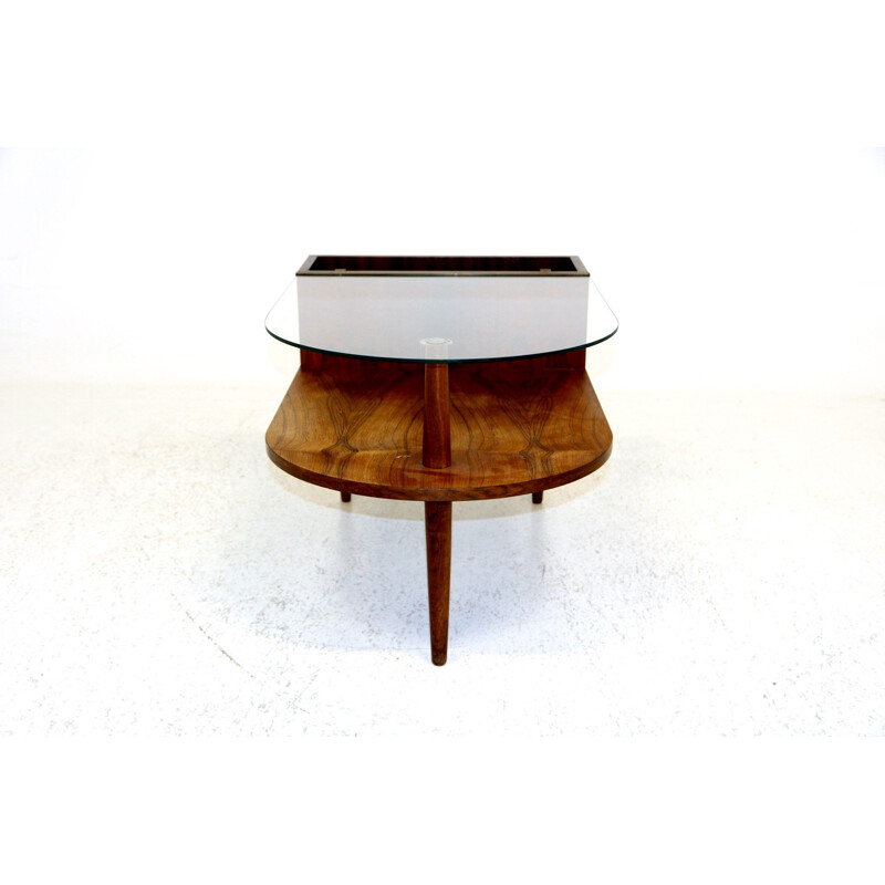 Vintage coffee table with planter by Johannes Andersen for silkeborg, Denmark 1960s