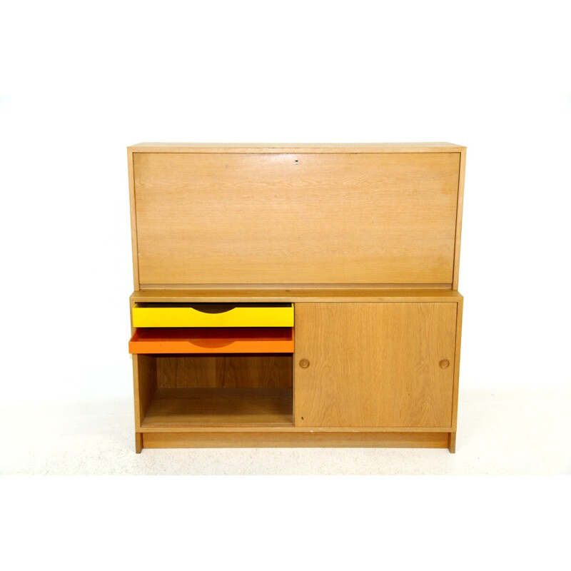 Credenza vintage in rovere di børge mogensen per karl andersson e söner, 1960