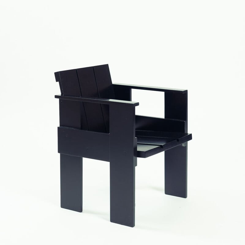 Poltrona Vintage lacada a preto por G.T Rietveld para Cassina, 1934