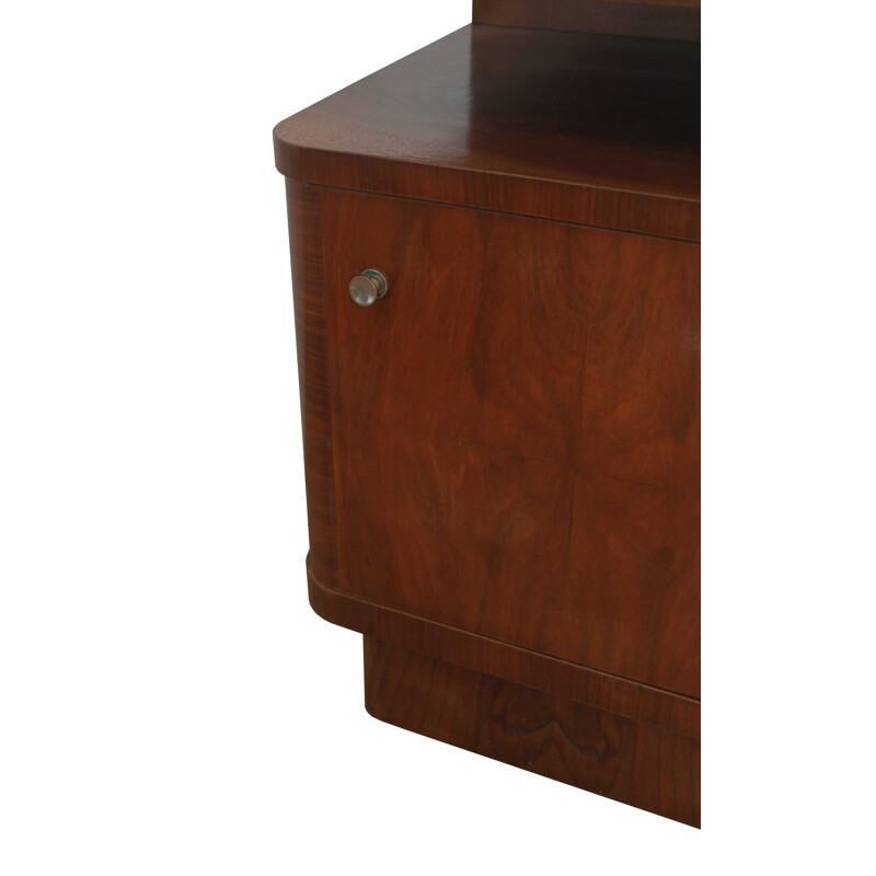 Pair of vintage Art Deco night stand in beechwood, 1930s