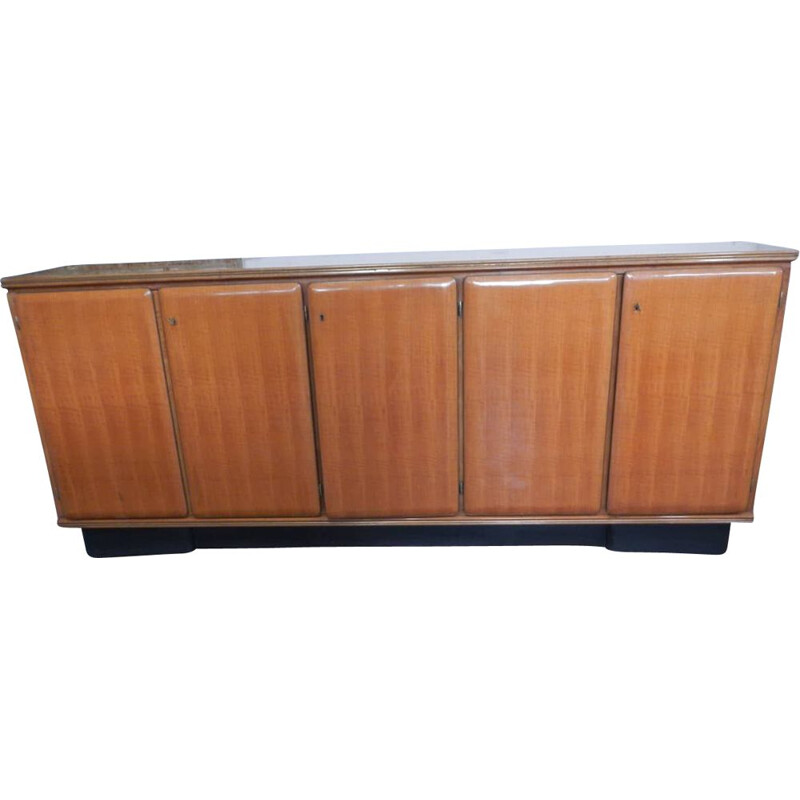 Vintage office credenza with 5 doors by Anonima Castelli, 1960s