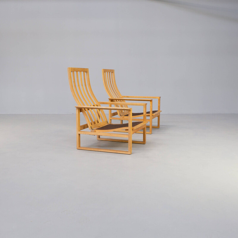 Vintage-Lounge-Set aus Holz von Borge Mogensen für Fredericia Stolefabrik