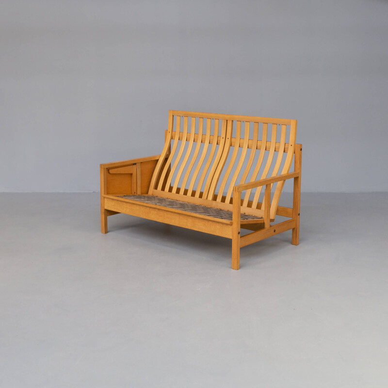 Canapé 2 places vintage en bois de Borge Mogensen pour Fredericia Stolefabrik