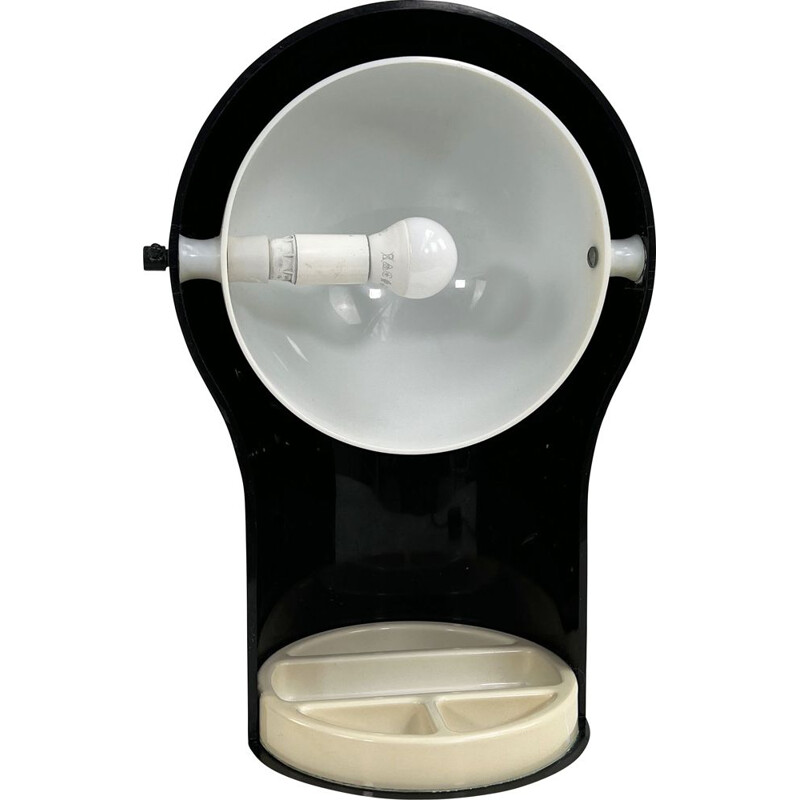 Lampe de table Telegono noire vintage par Vico Magistretti pour Artemide, 1960