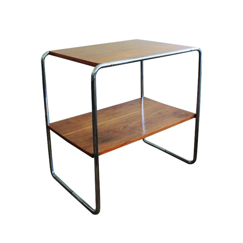 Side table "B12" in wood and steel, Marcel BREUER - 1930s