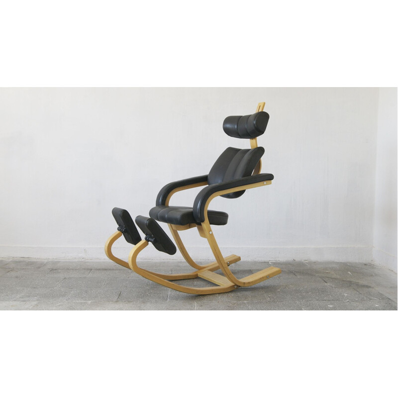 Fauteuil lounge vintage Duo Balans par Peter Opsvik pour Stokke, 1980