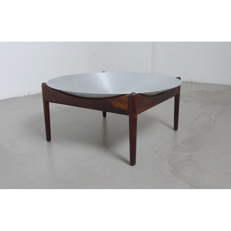 Vintage rosewood coffee table "Fruit Bowl" by Kristian Solmer Vedel for Soren Willadsen, 1960