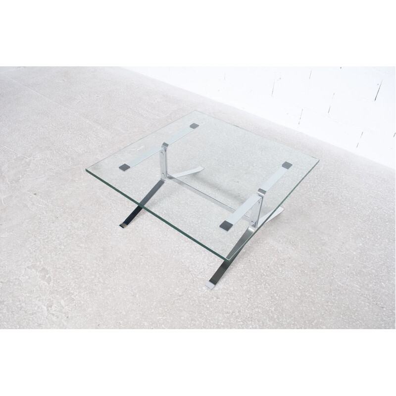 Vintage Joker coffee table in chromed steel by Olivier Mourgue for Airborne, 1960