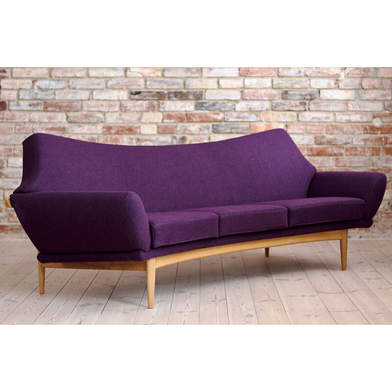 Vintage sofa in kvadrat fabric by Johannes Andersen for Ab Trensums, 1950s