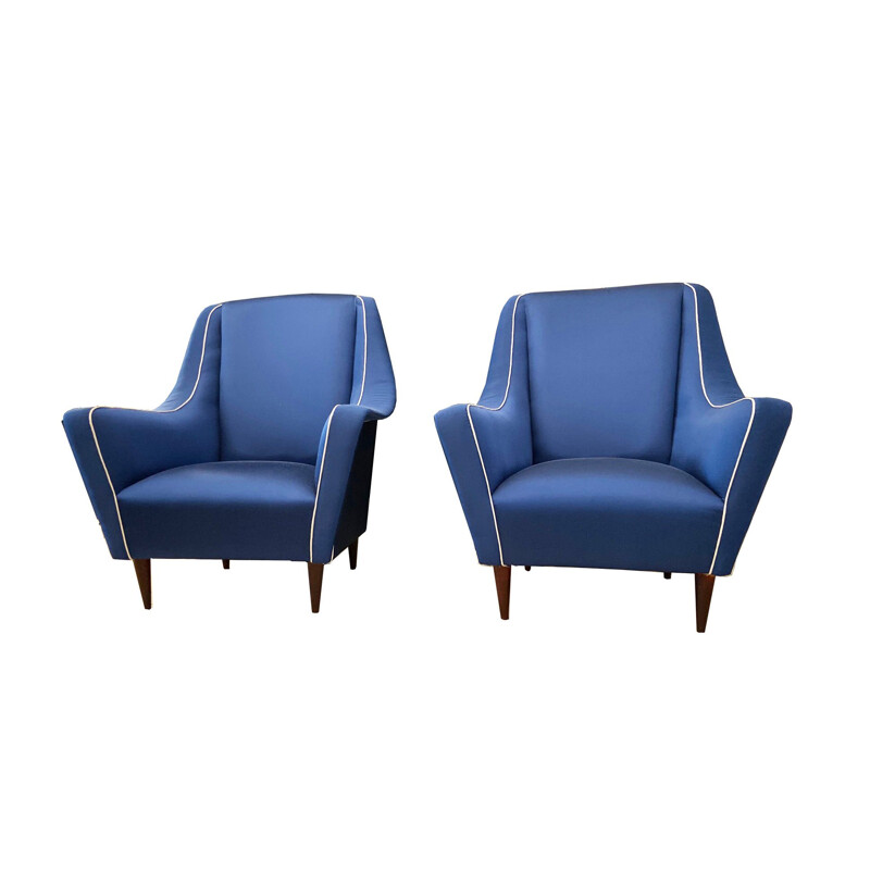 Pair of mid century armchairs by Ico Luisa Parisi for Ariberto Colombo, Italy 1950s