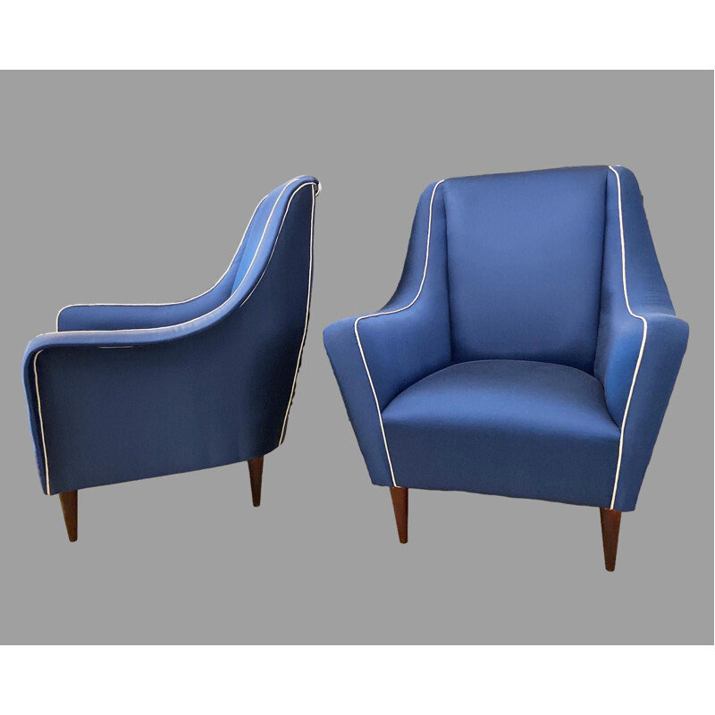 Pair of mid century armchairs by Ico Luisa Parisi for Ariberto Colombo, Italy 1950s