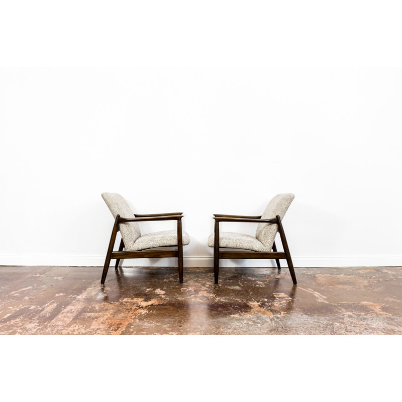 Pair of vintage GFM-64 armchairs by Edmund Homa, 1960s