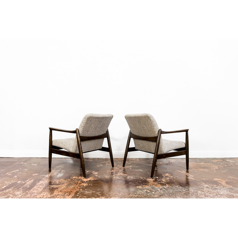 Pair of vintage GFM-64 armchairs by Edmund Homa, 1960s