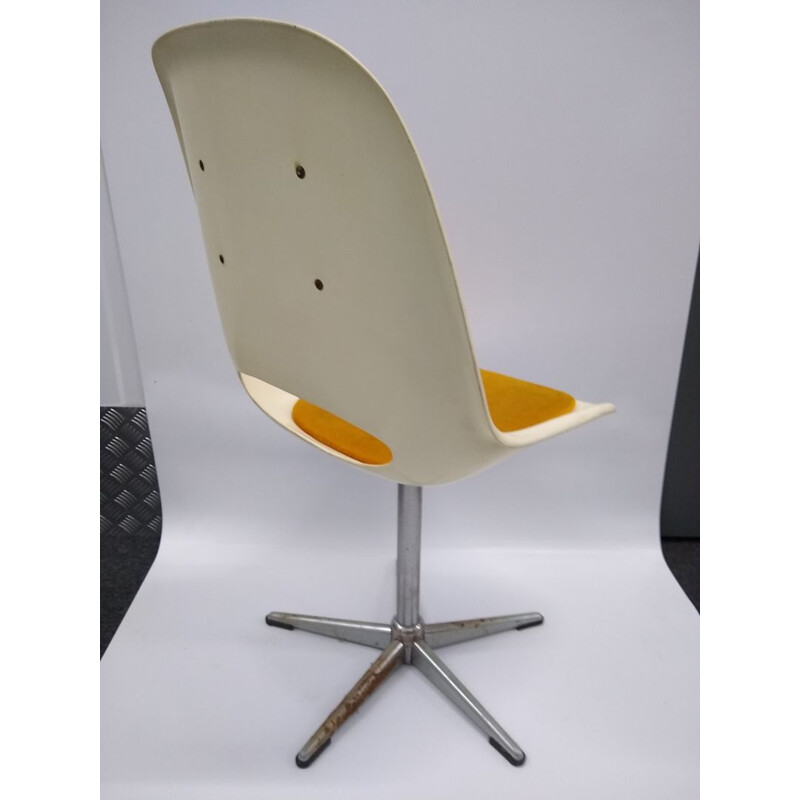 Chaise pivotante vintage, ère spatiale, de Friedrich Stuckenbröker pour Lockhausen Plastics