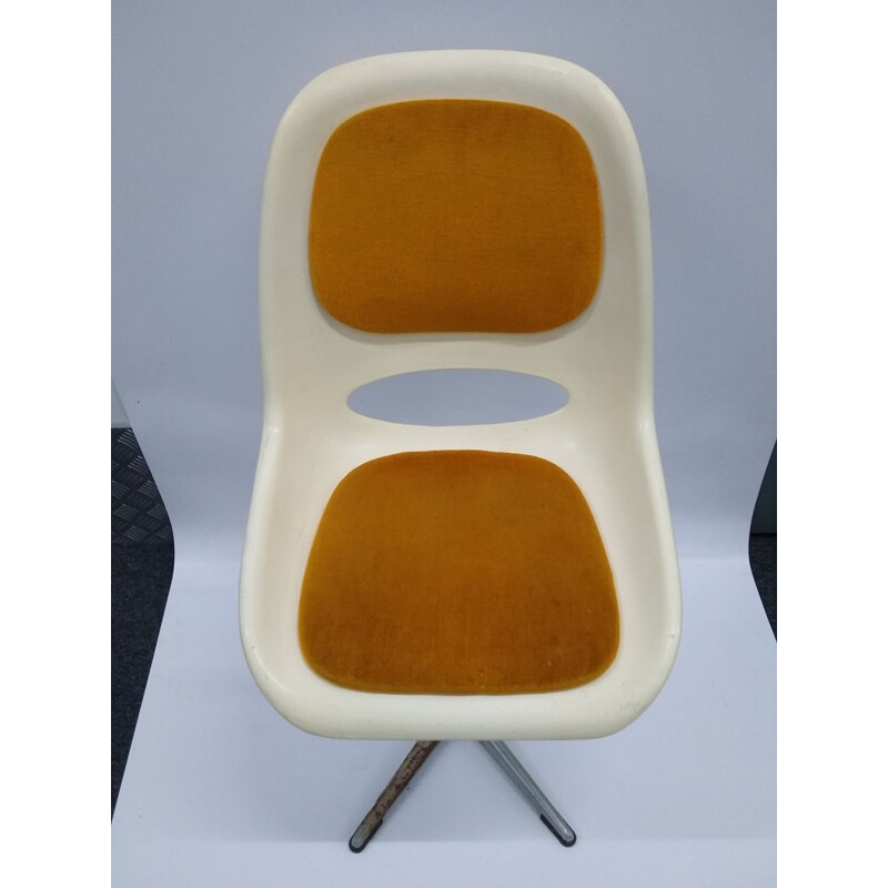 Cadeira giratória Vintage space age de Friedrich Stuckenbröker para Lockhausen Plastics
