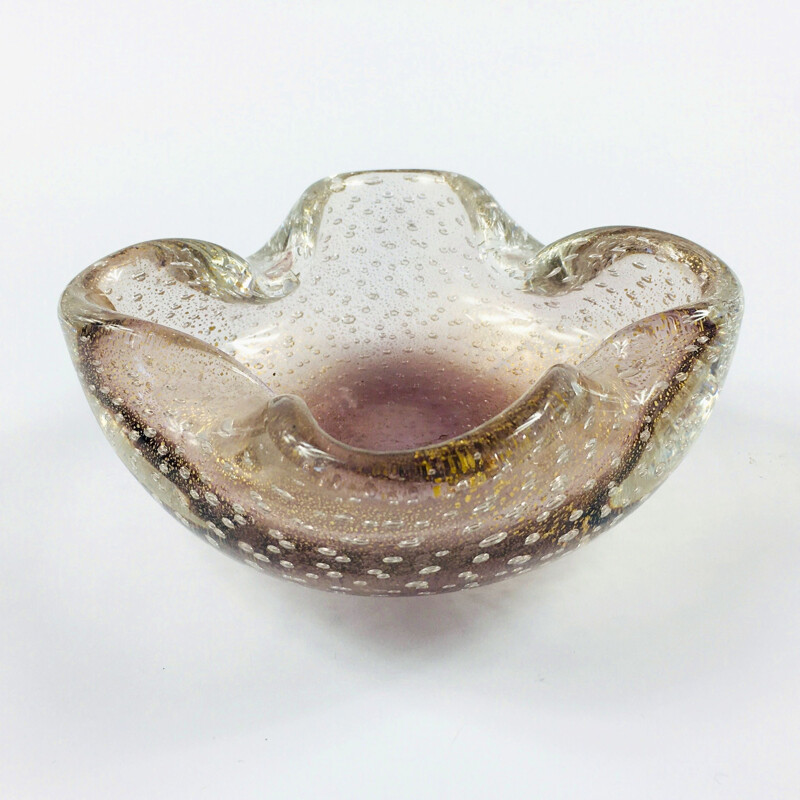 Vintage Murano glass ashtray by Barovier and Toso, Italy 1950