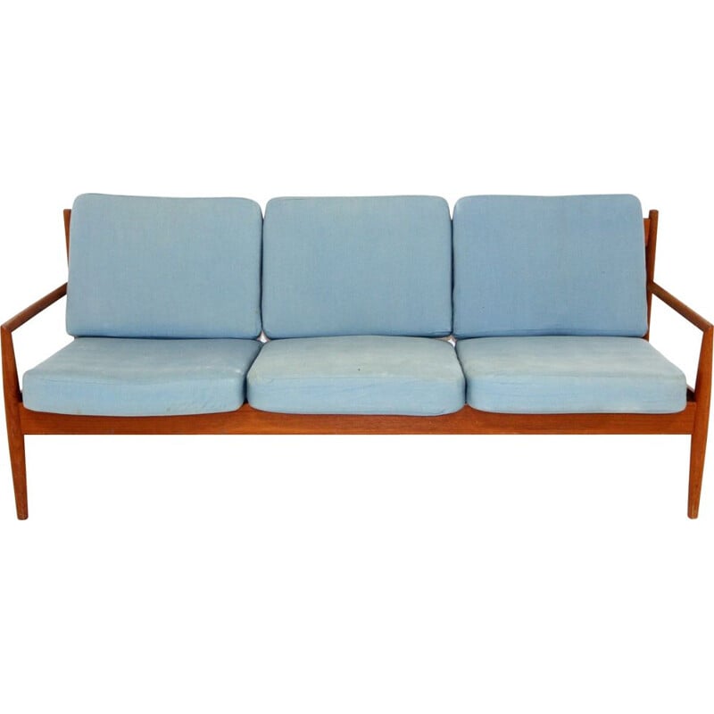 Vintage 3-seater sofa by Grete Jalk for France & Sons, Sweden 1960s