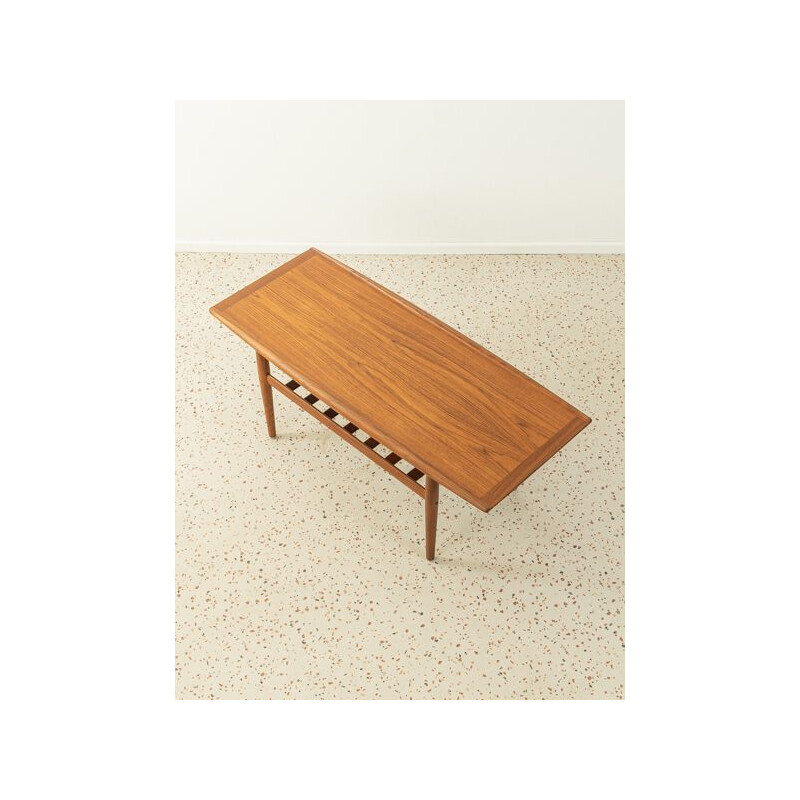 Vintage teak and solid wood coffee table by Grete Jalk for Glostrup, Denmark 1960