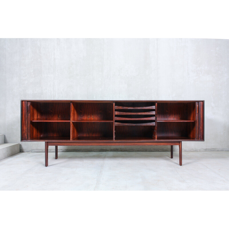 Danish vintage rosewood sideboard by H. Kjaernulf for Bruno Hansen, 1960s